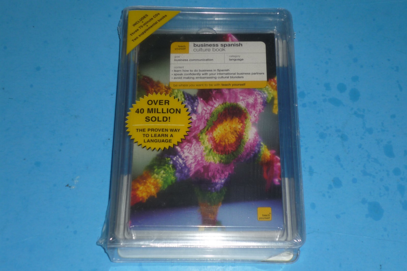 TEACH YOURSELF BUSINESS SPANISH COURSE – 3 CD LANGUAGE PROGRAM – FACTORY SEALED