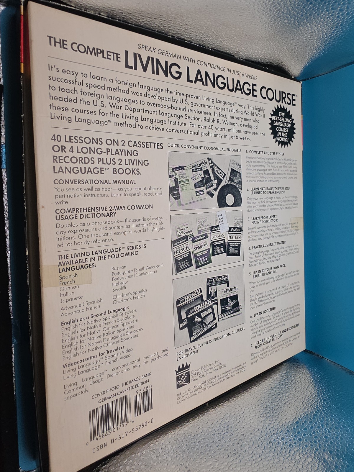 Living German Complete Language Course 2 Cassette Edition 40 Lessons 2 Books