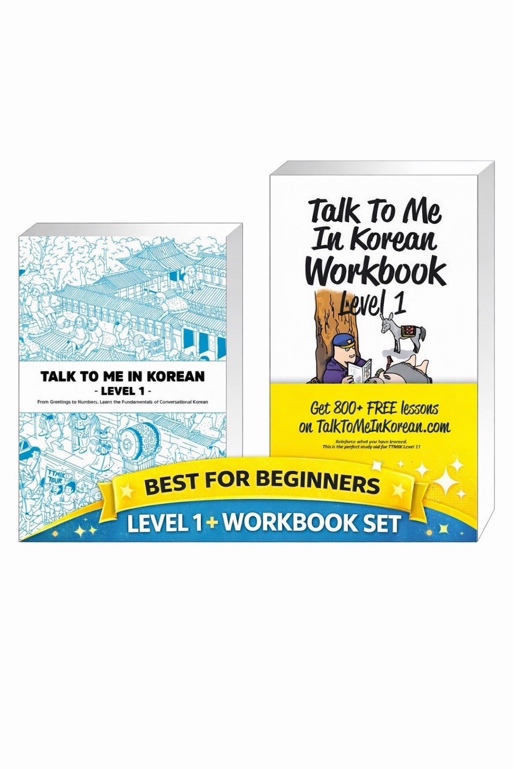 Talk To Me In Korean Level 1 + Workbook Set Korean Beginner Starter Kit