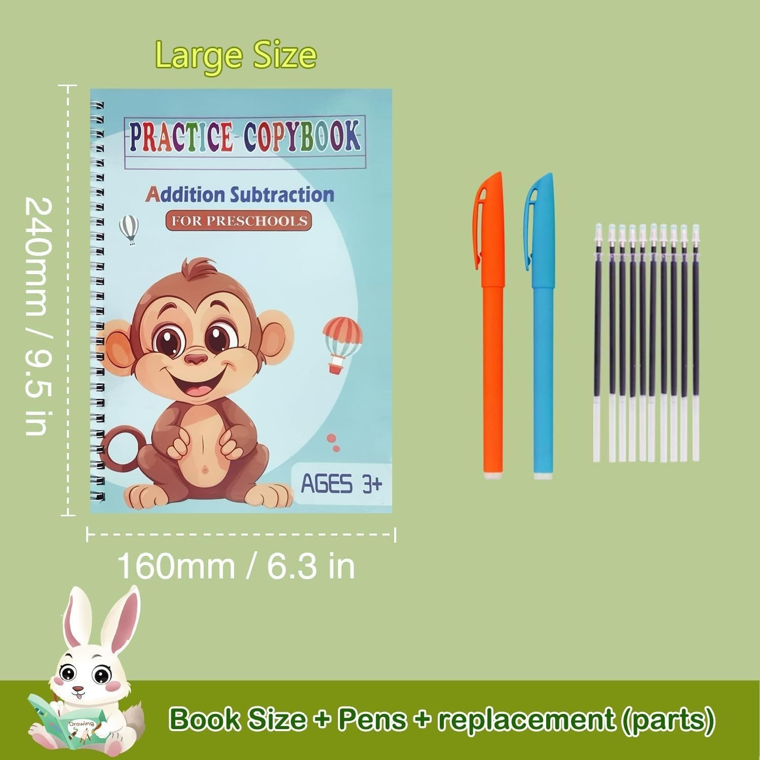Reusable Grooved Handwriting Workbooks,Magic Copybook,Magic Writing Practice …