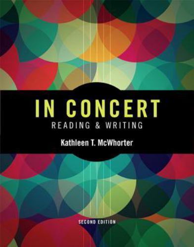 In Concert : Reading and Writing by Kathleen T. McWhorter (2014, Trade…