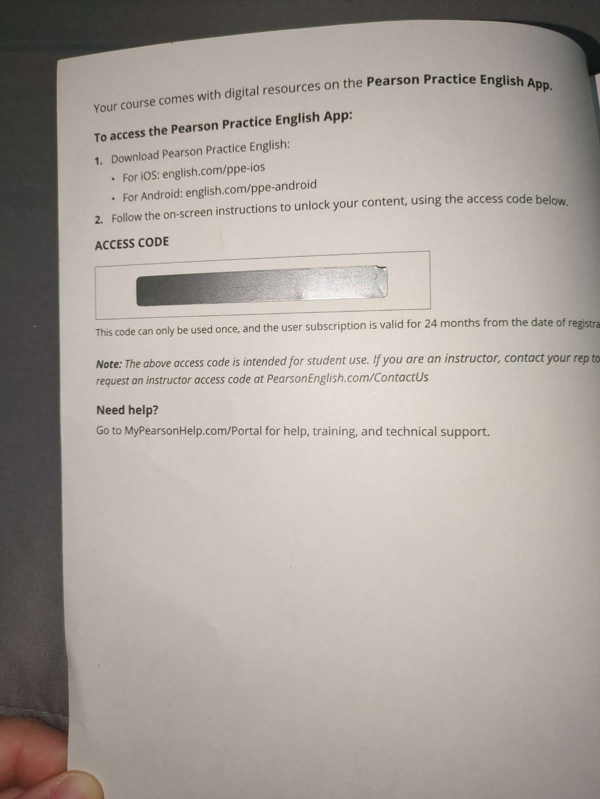 Basic English Grammar Fifth Edition – Unused App Code – Some use on first pages