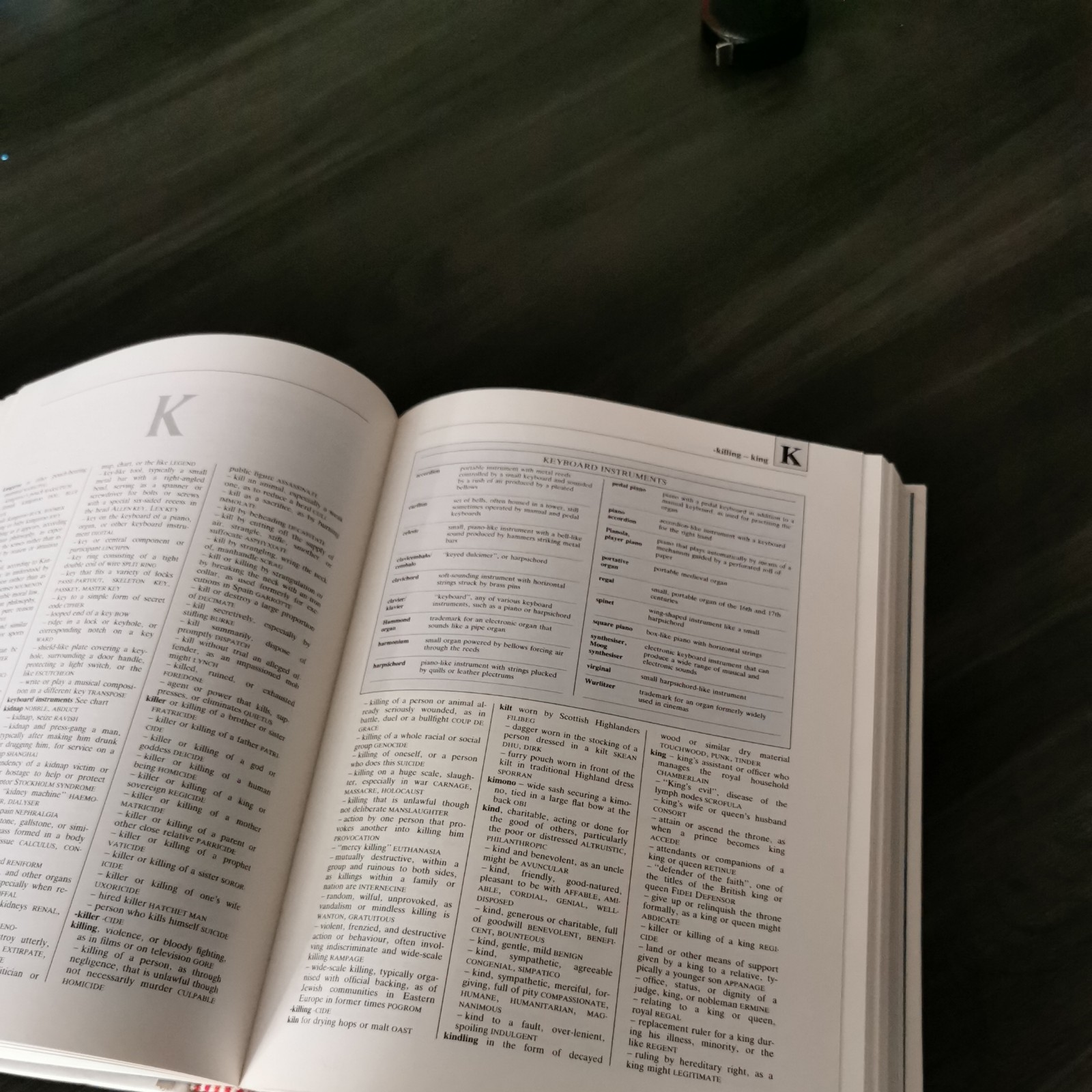 1989 Readers Digest Reverse Dictionary First Edition Hard Back