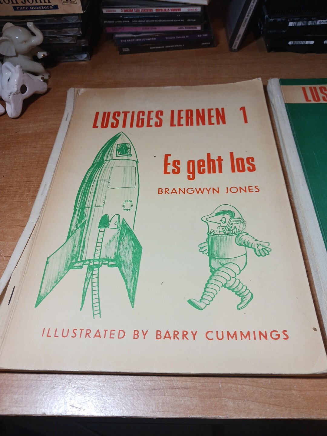 Vintage German Language Course Lustiges Lernen 1 & 2 1965