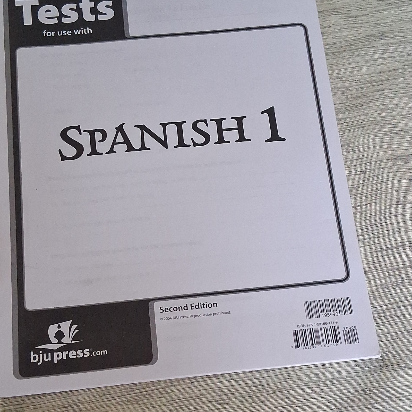BJU Press Spanish 1 Activities Manual Teacher’s Edition 2nd Ed 2004 A1