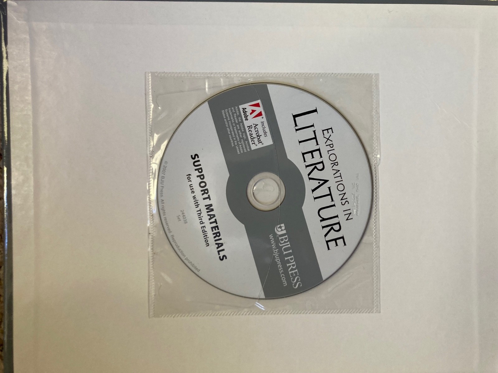 BJU – Explorations in Literature￼. Teacher’s edition with CD-Rom – Book A ONLY