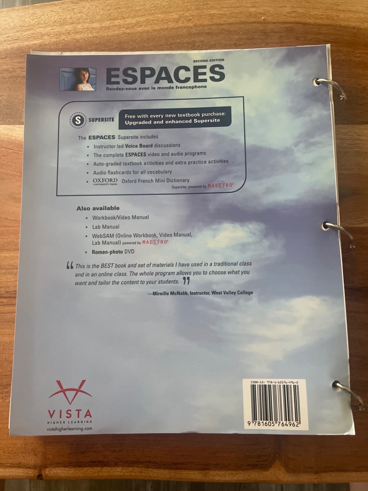 Espaces by Cheryl Tano and Cherie Mitschke (2010, Ringbound, Student edition)