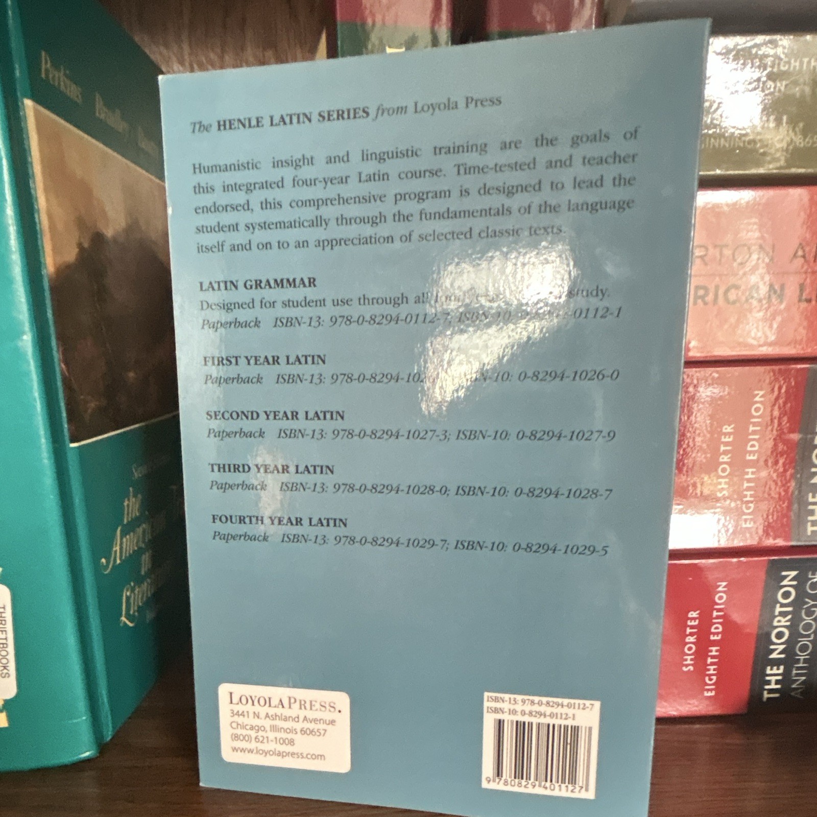 Henle Latin Series Latin Grammar by Henle Loyola Press Paperback Like New