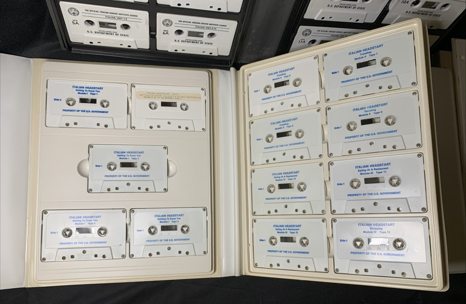 Italian Headstart Defense & Foreign Service Audio Cassettes 1st Edition 1985