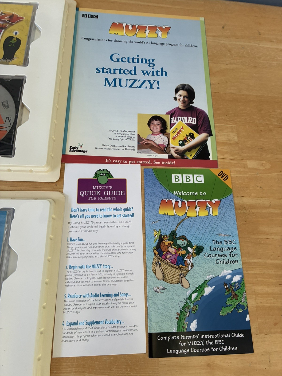 Muzzy BBC Language Course For Children Spanish Level 1 and 2 DVD & CD Set