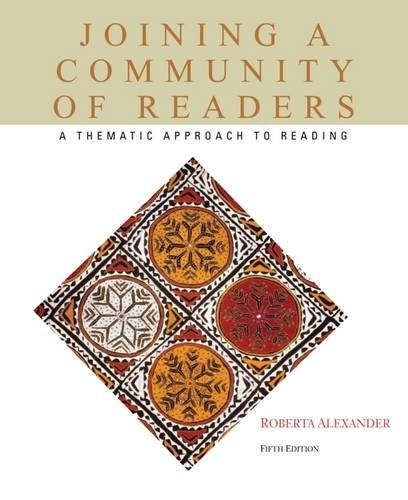 JOINING A COMMUNITY OF READERS By Roberta Alexander **BRAND NEW**