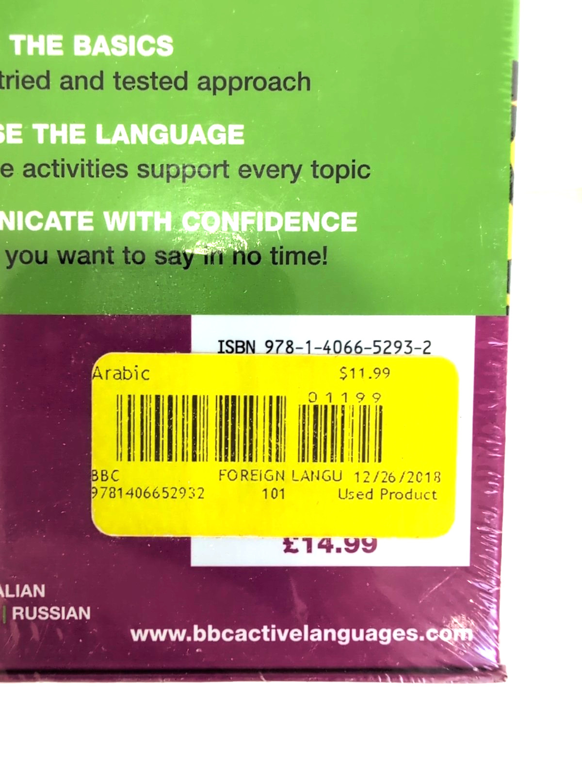 BBC Active Talk Arabic Pack ~ Ideal Course of Absolute Beginners ~ Book & 2 CD’s