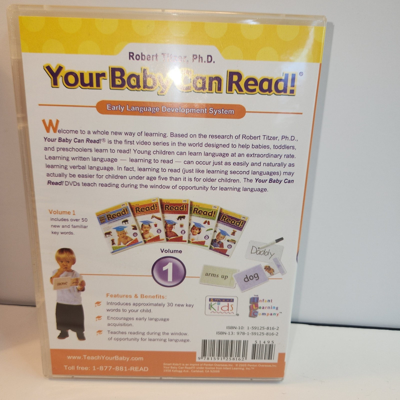 Your Baby Can Read 4 DVD Lot Volumes 1 2 3 Review Early Learning Robert Titzer