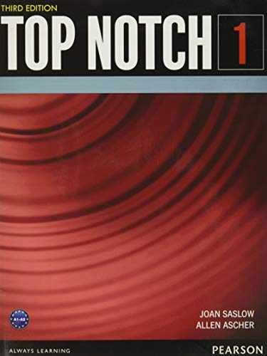 TOP NOTCH 1 3/E STUDENT BOOK 392893 – Paperback, by Saslow Joan; Ascher – Good o
