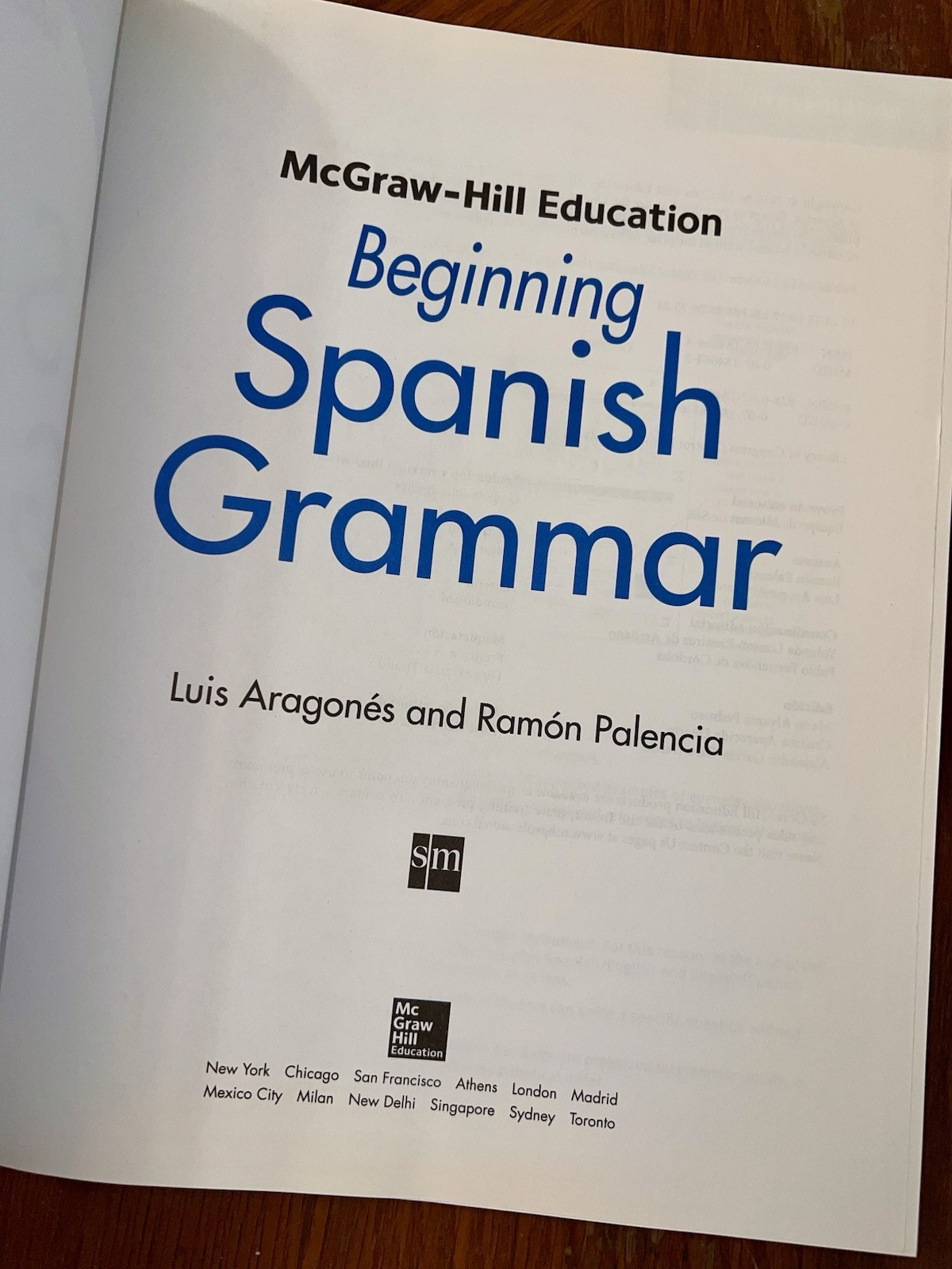 McGraw Hill Education Beginning Spanish Grammar Paperback Good Used $27 Retail