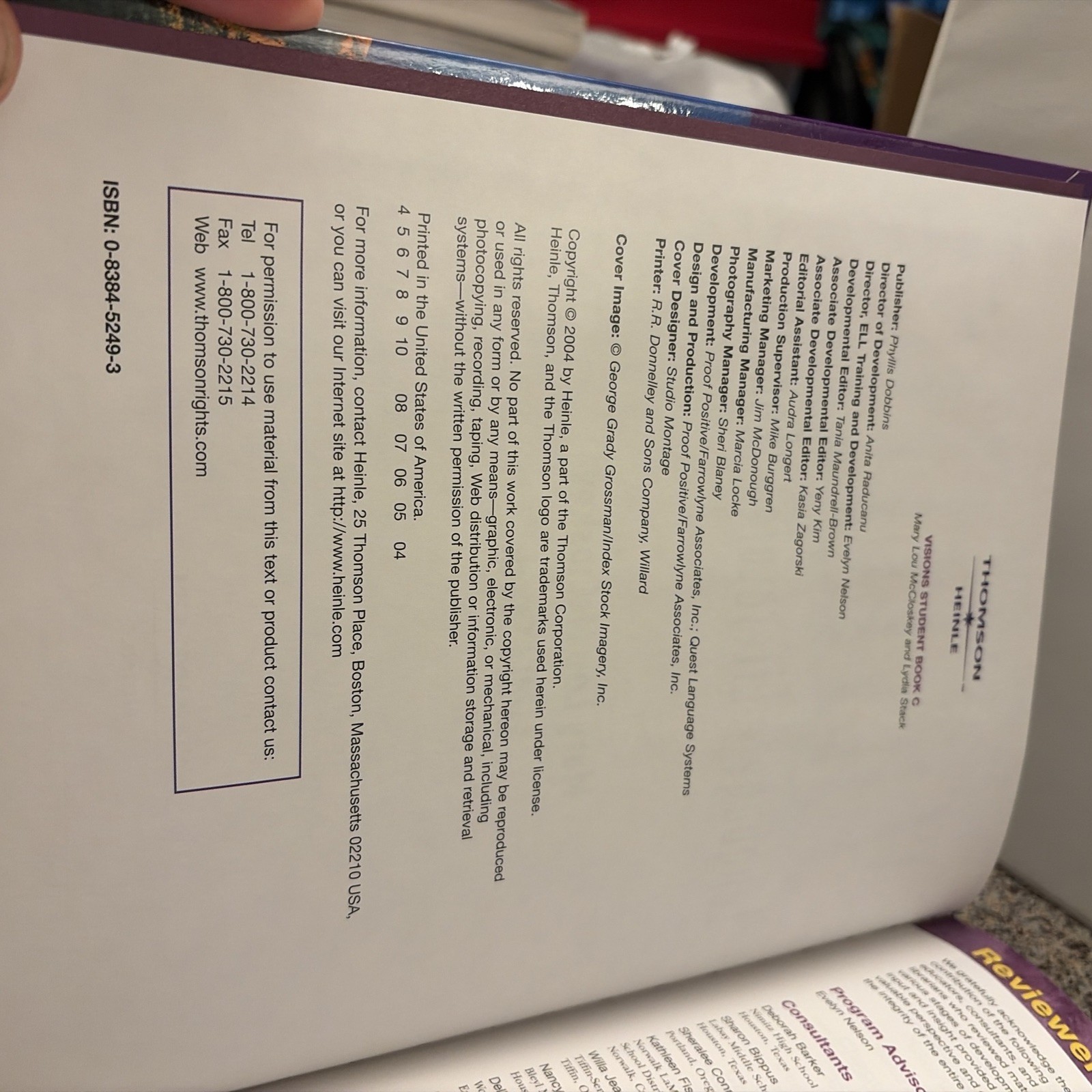 Visions C: Language, Literature, Content by McCloskey & Stack (2003, Hardback)