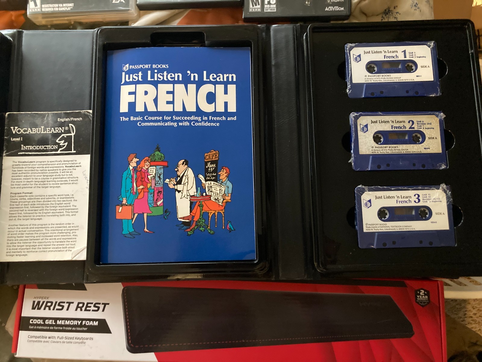 Passport Books Just Listen n Learn FRENCH Course Set – Mostly Sealed Tapes