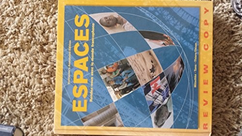 ESPACES: RENDEZ-VOUS AVEC LE MONDE FRANCOPHONE (FRENCH By Cherie Mitschke VG