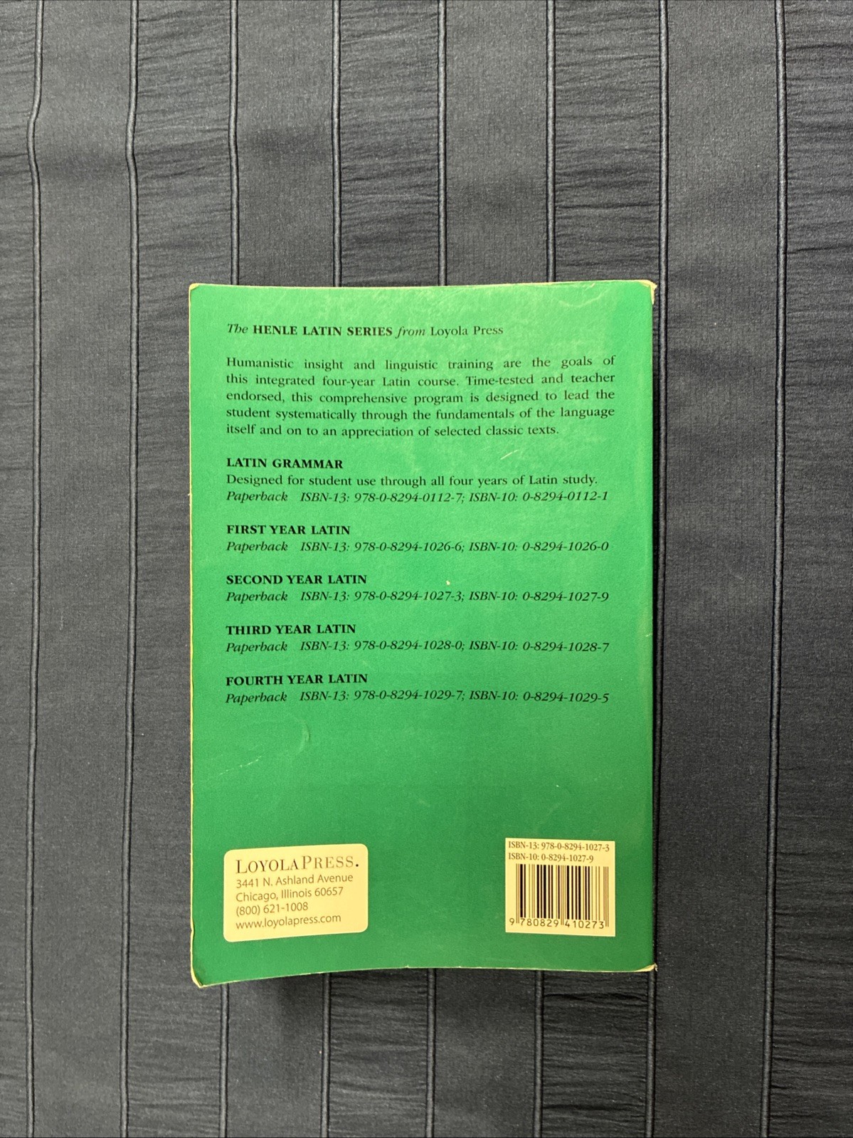 Henle Second Year Latin Set – Text and Answer Key – SECOND YEAR