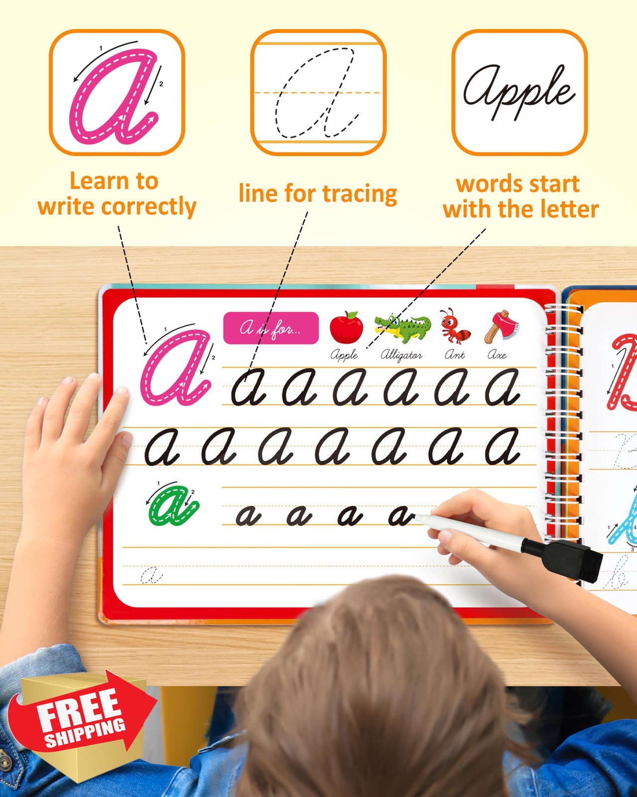 Coogam Magic Practice Copybook for Kids Age 3-12, Dry-Erase Writing Practice …
