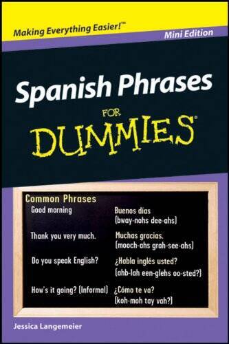 Spanish Phrases For Dummies Mini Edition – Paperback – GOOD