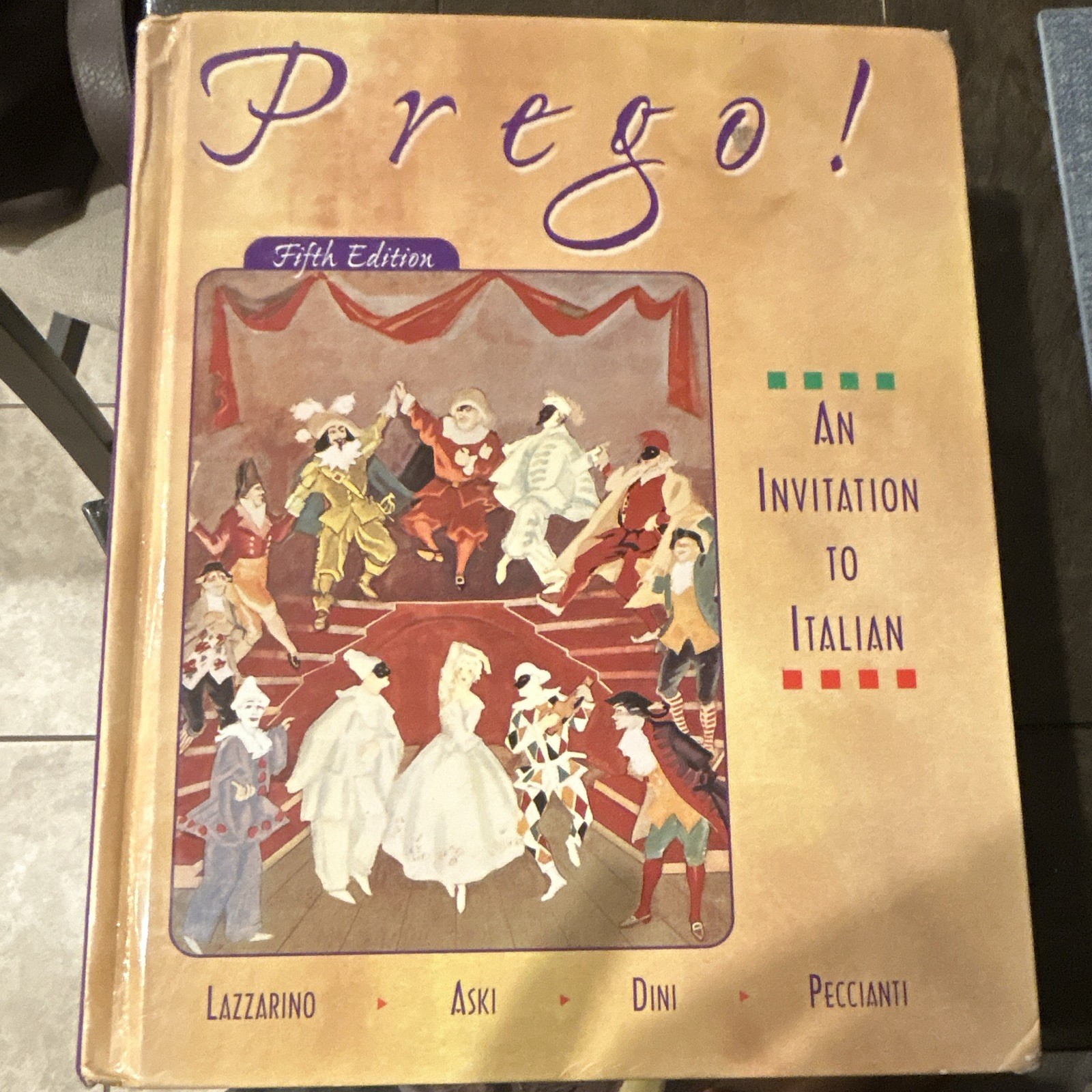 Prego! An Invitation to Italian 5th Ed Book Pre-Owned