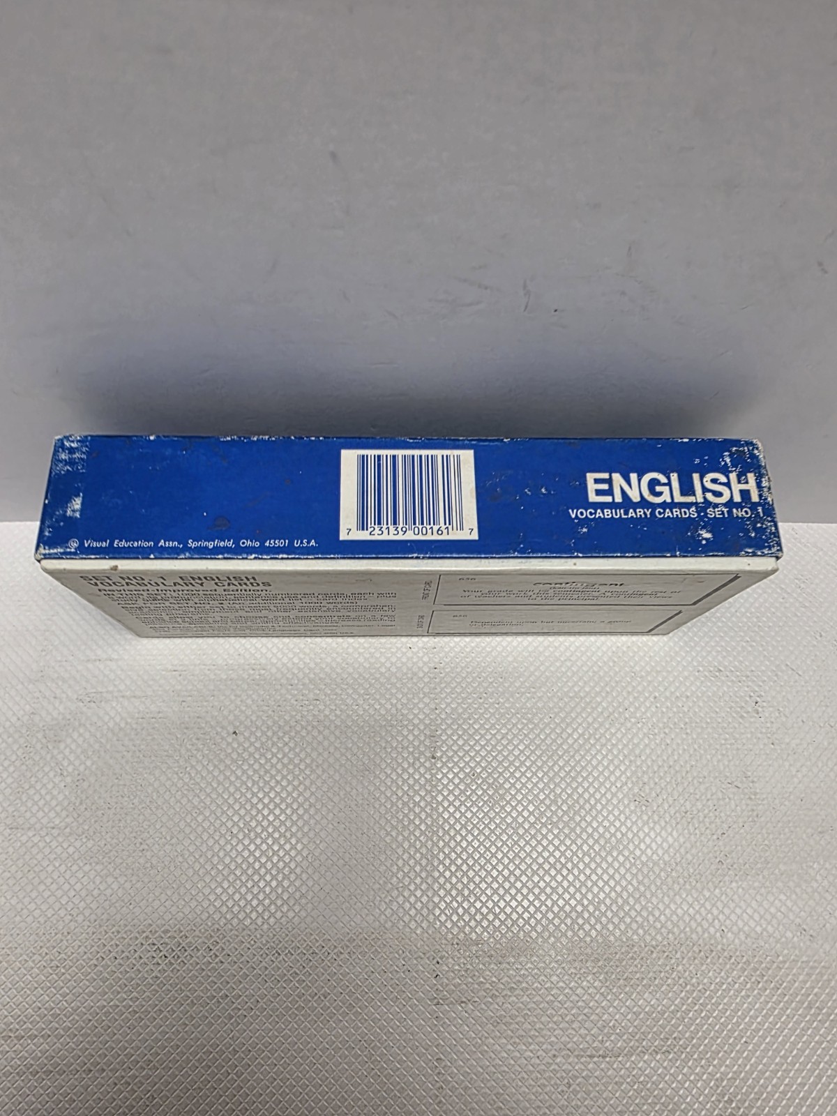 Vis-Ed English Vocabulary Cards Set No 1 1000 Word Flash Cards Study Box