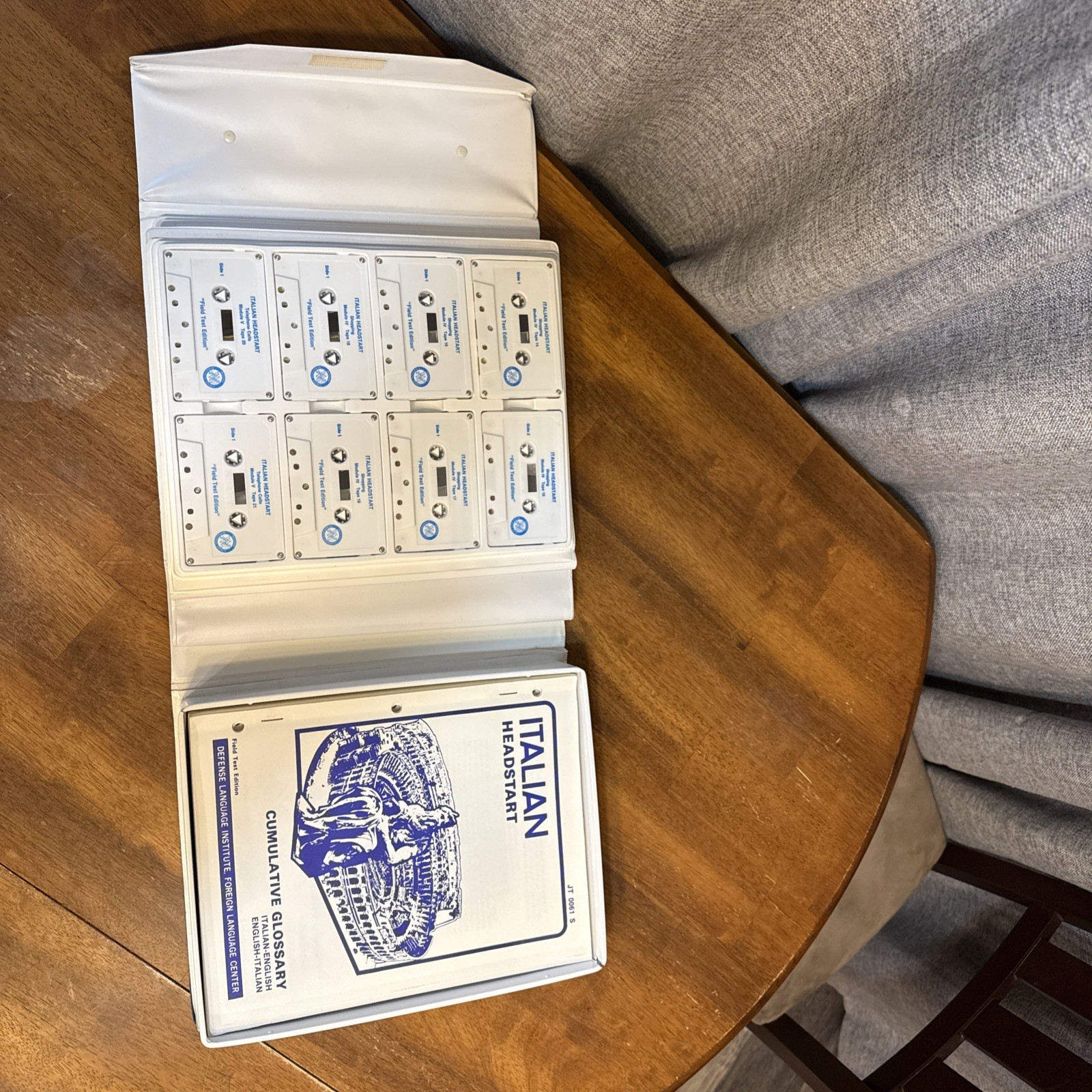 Italian Headstart Defense Language Foreign Audio Cassettes Field Test Edition