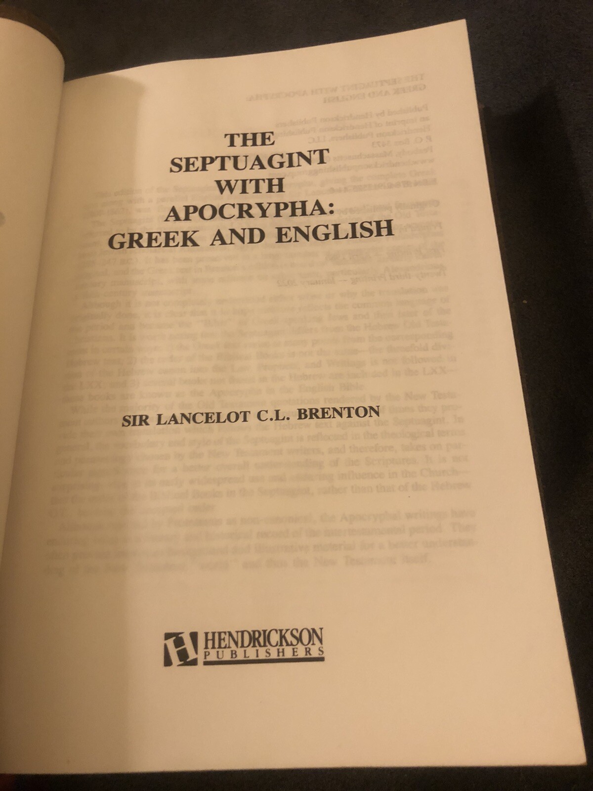 septuagint with apocrypha Genuine Leather LXX Brenton