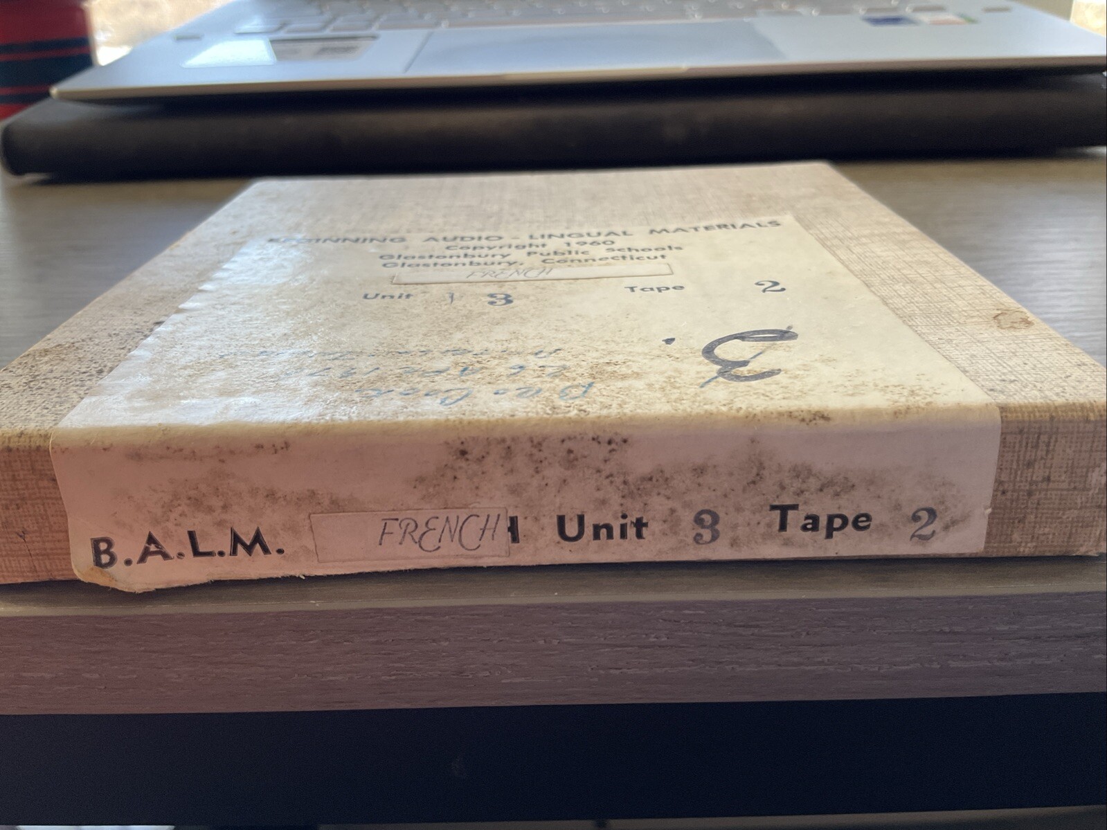Vintage Beginning Audio-Lingual Materials 1960 Reel Tape French Unit 3 Tape 2
