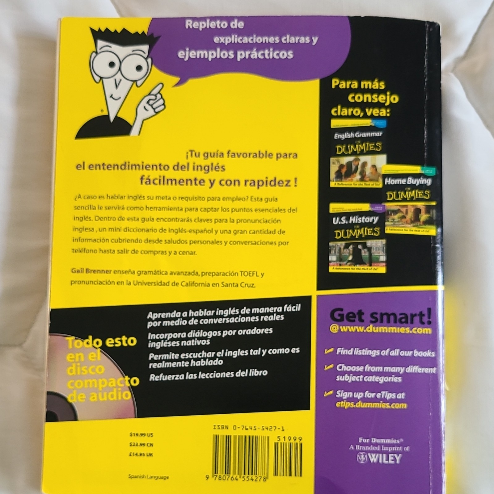 Inglés Para Dummies For Dummies Gail Brenner Book + Audio CD Beginner