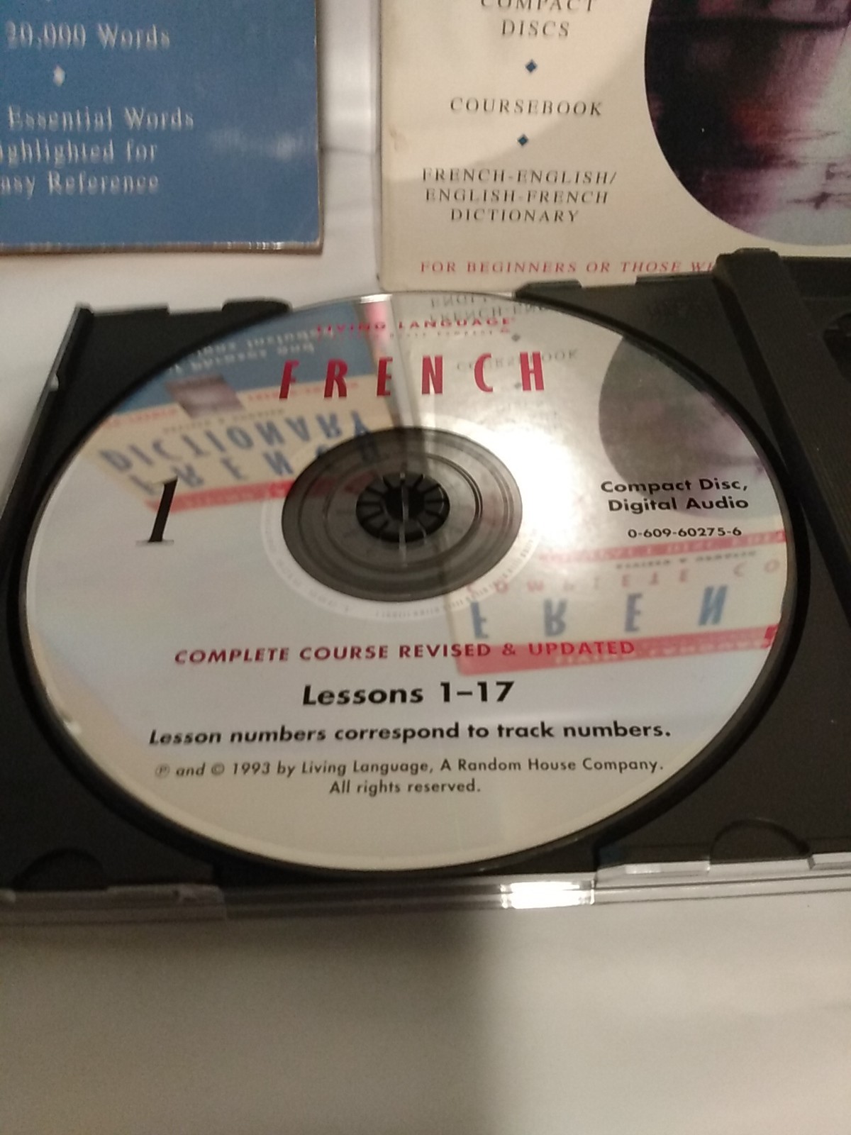 Living Language French Course Compact Disc 40 Lessons Course Book, Dictionary