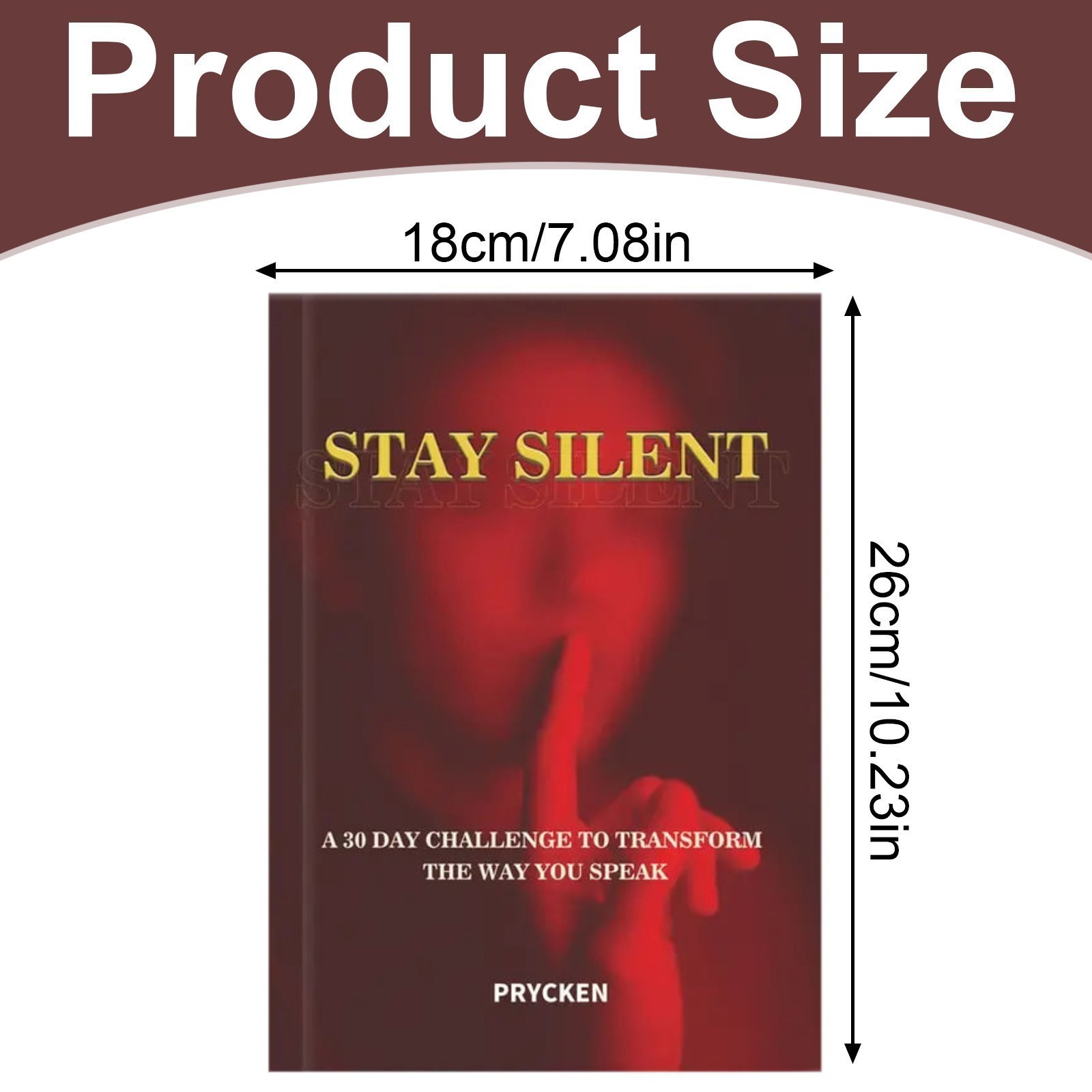 Stay Silent Book, A 30 Day Challenge to Master Your Emotions Transform the Way.