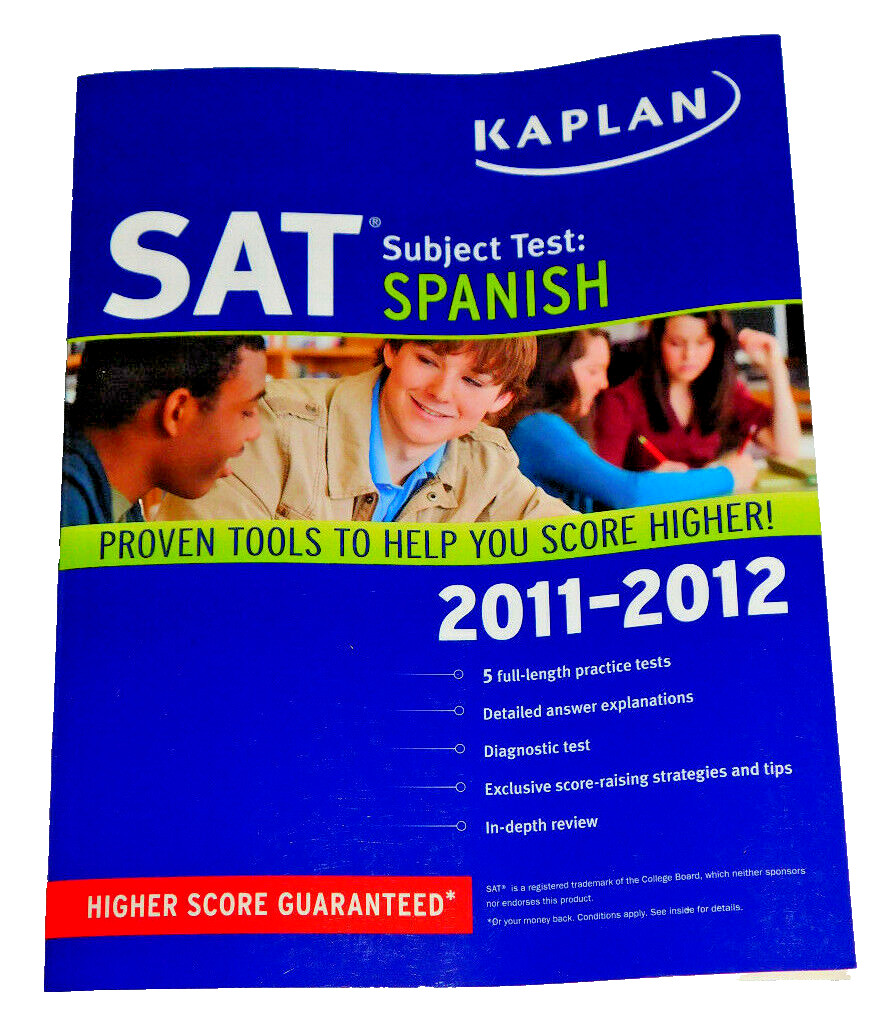 Kaplan Spanish SAT Subject Test 2011 2012 High School College Prep Springer