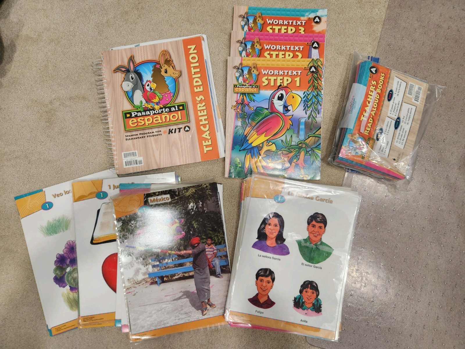 BJU Press Pasaporte al Español KIT A – Like New Spanish Program Elementary Kids