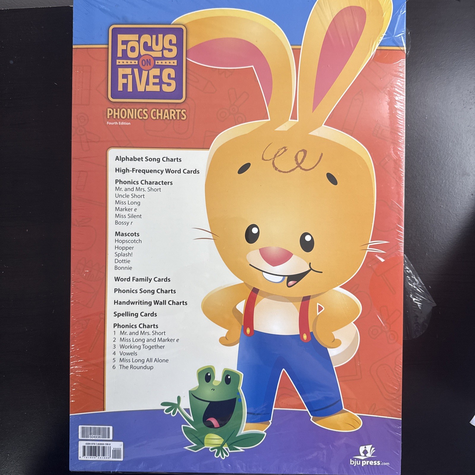 BJU Press Focus On Fives Phonics Charts Packet For K5