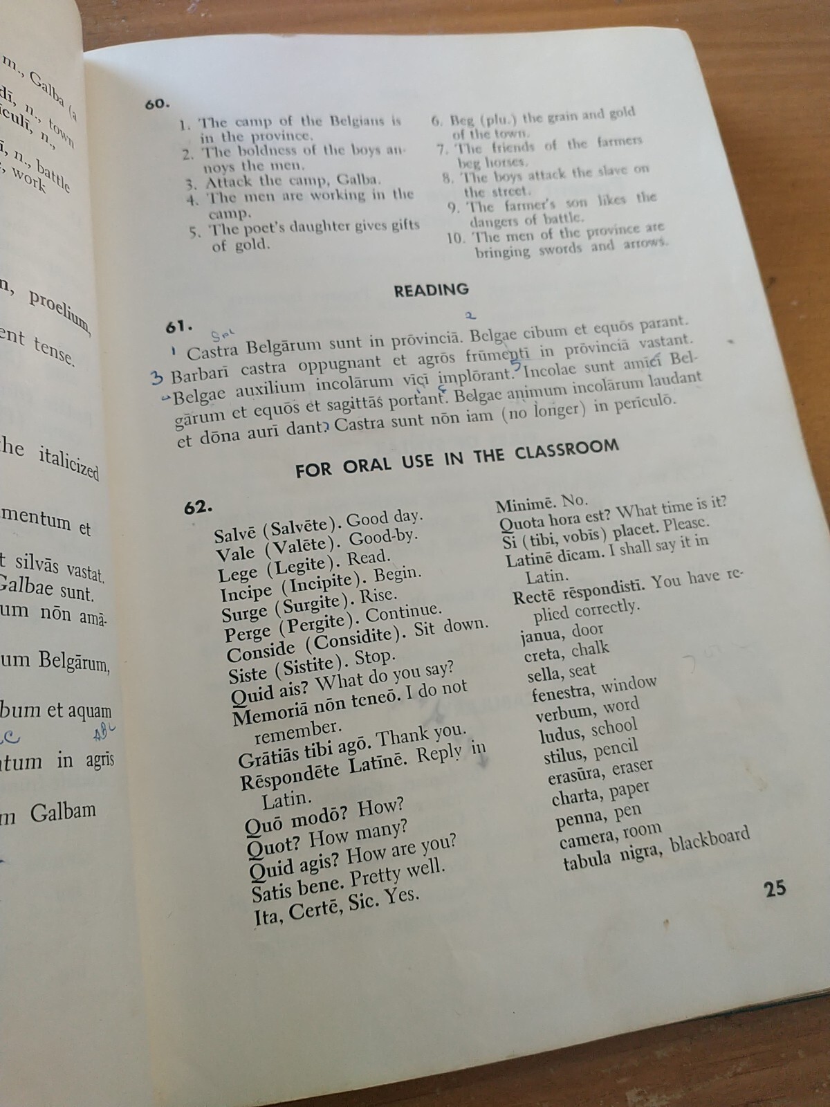 First Year Latin Revised Edition 1958 Bruce Publishing Acceptable