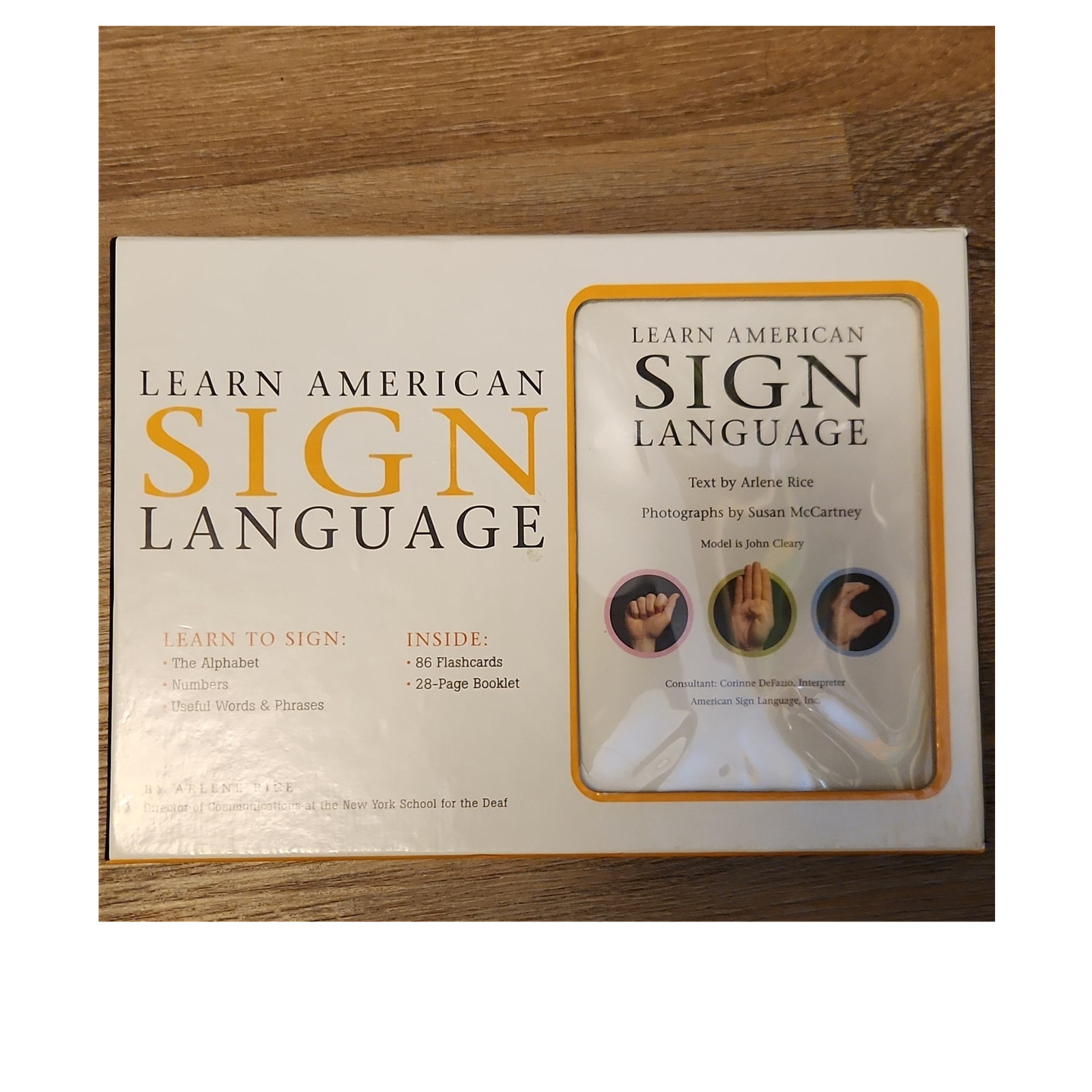 Learn American Sign Language Flashcards & Booklet by Rice & McCartney