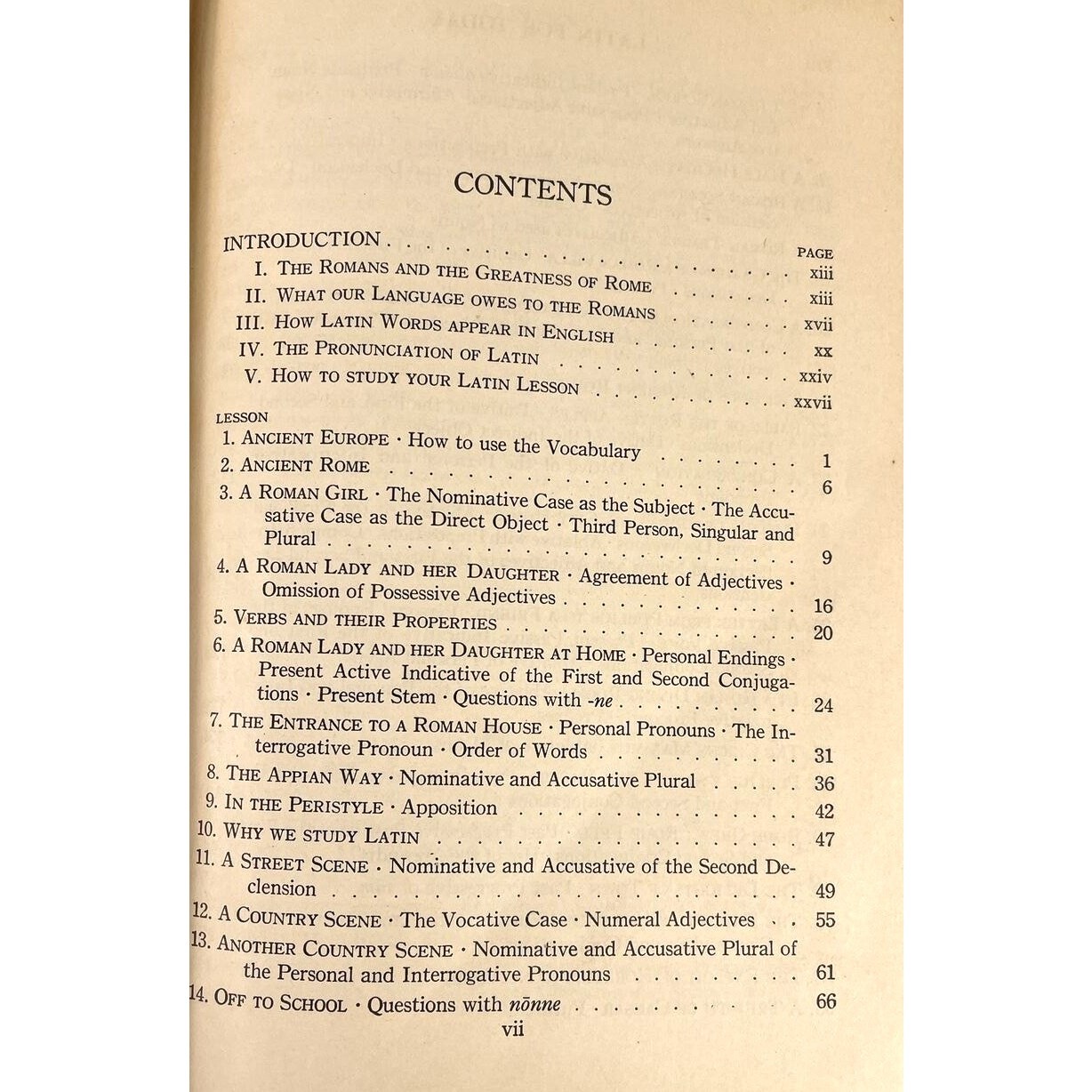 Latin for Today First-Year Course Textbook by Gray & Jenkins – 1928 Edition