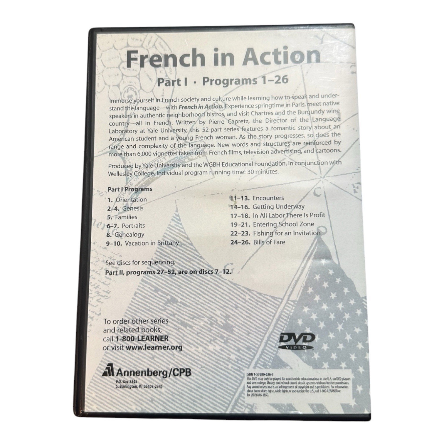 French in Action DVD – Program Part 1 Language Education 6 DVD set