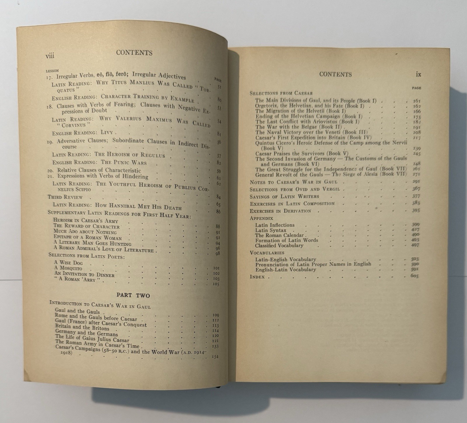 Second Latin Course Hardcover Book 1930