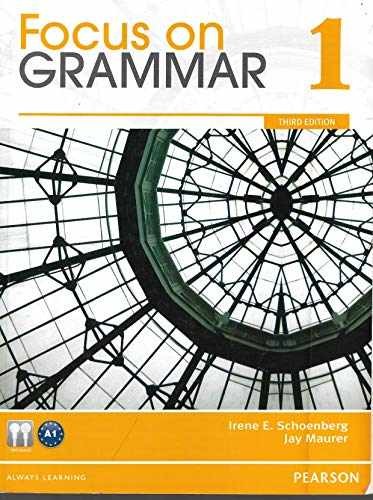 Focus on Grammar 1 (3rd – Paperback, by Schoenberg Irene E.; – Very Good o
