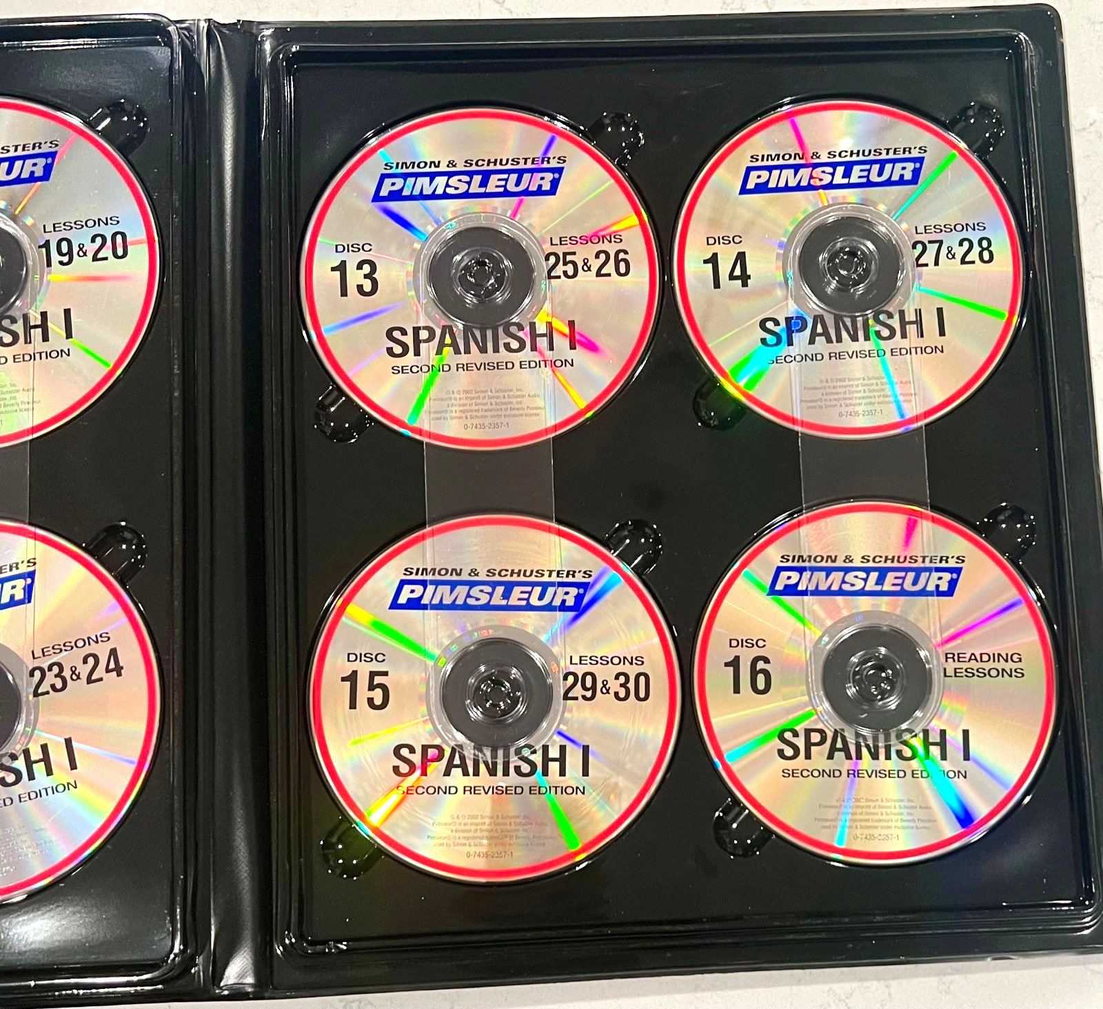 Simon Schuster’s Pimsleur Spanish I Second Revised Edition 16 CD Set 30 Lessons