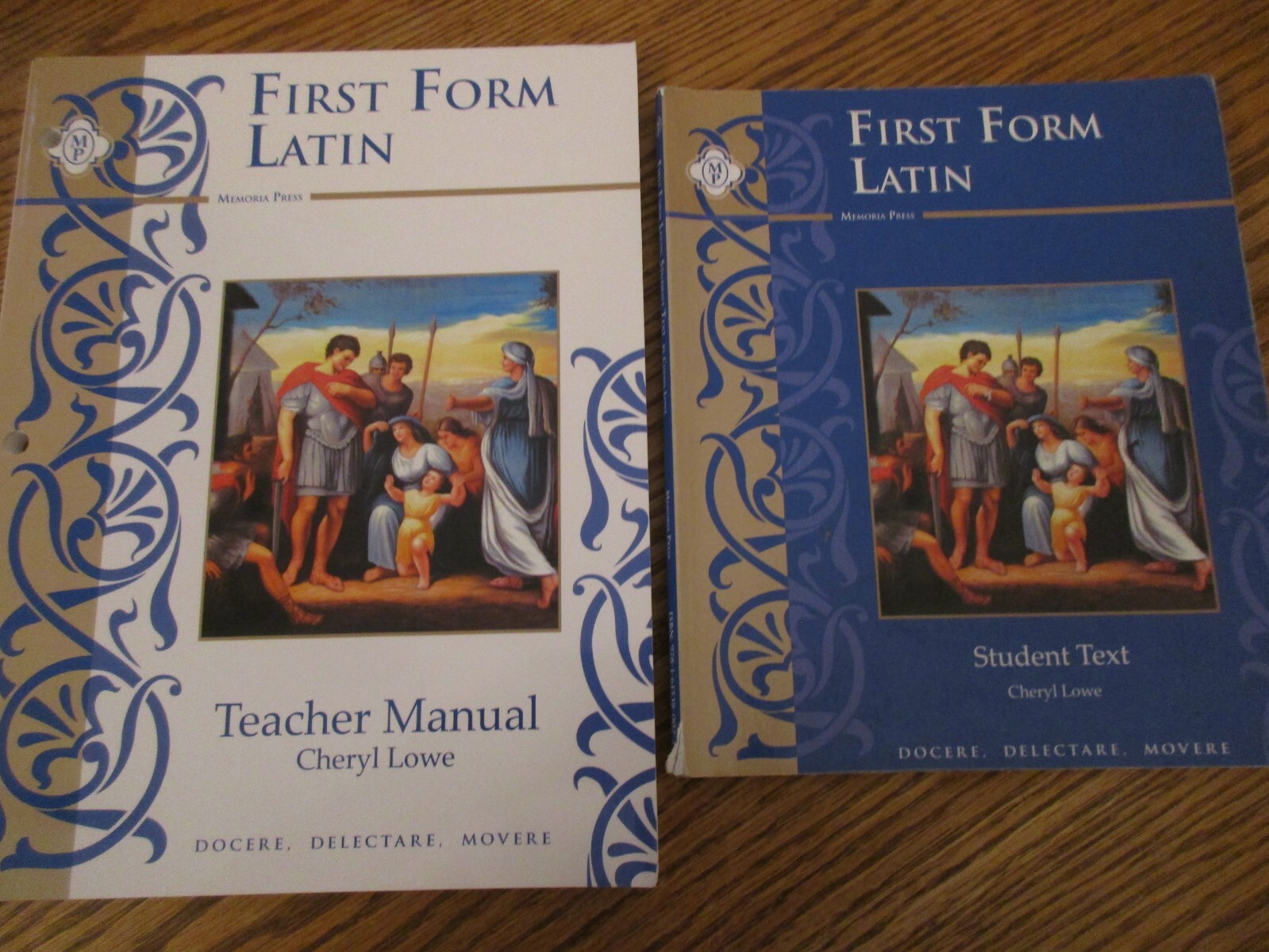 First Form Latin set (student/teacher manual/quizzes/workbook key)
