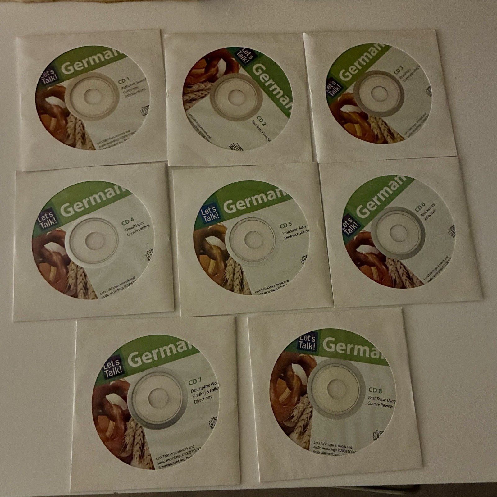 German Let’s talk 8 CD’s Audio Complete Learning Course