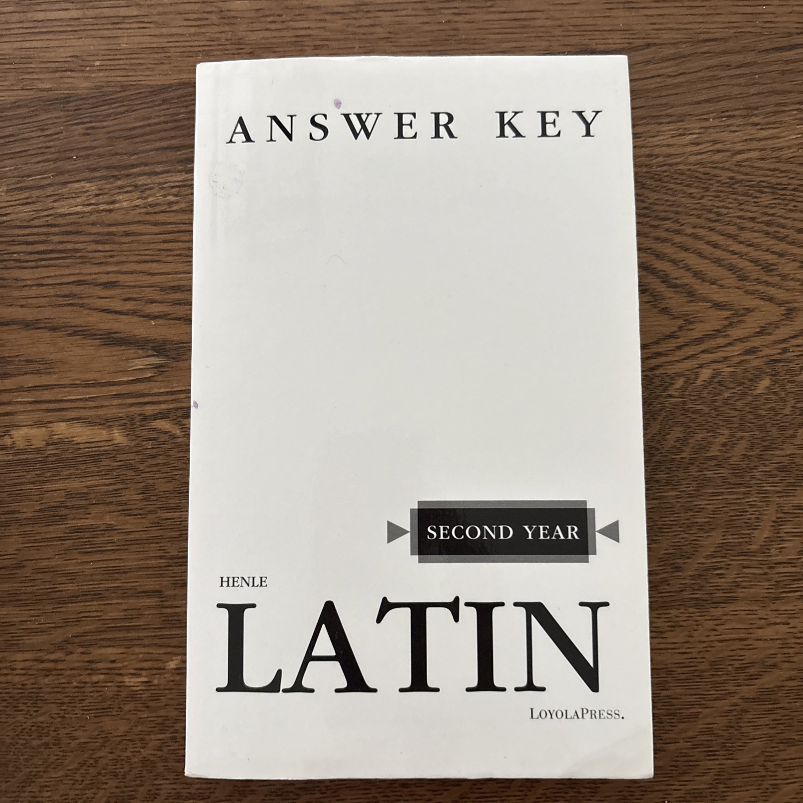 Henle Latin Ser.: Henle Latin Second Year Answer Key by Robert J. Henle…