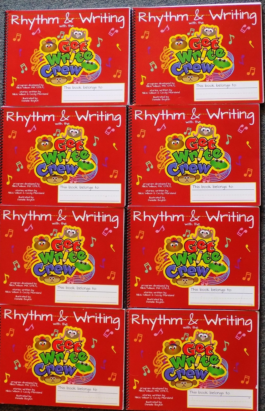 Set of 8 Rhythm & Writing And The Get Write Crew Ring Bound