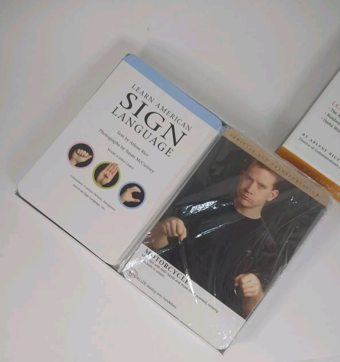 Learn American Sign Language by Arlene Rice ASL Flashcards Alphabet