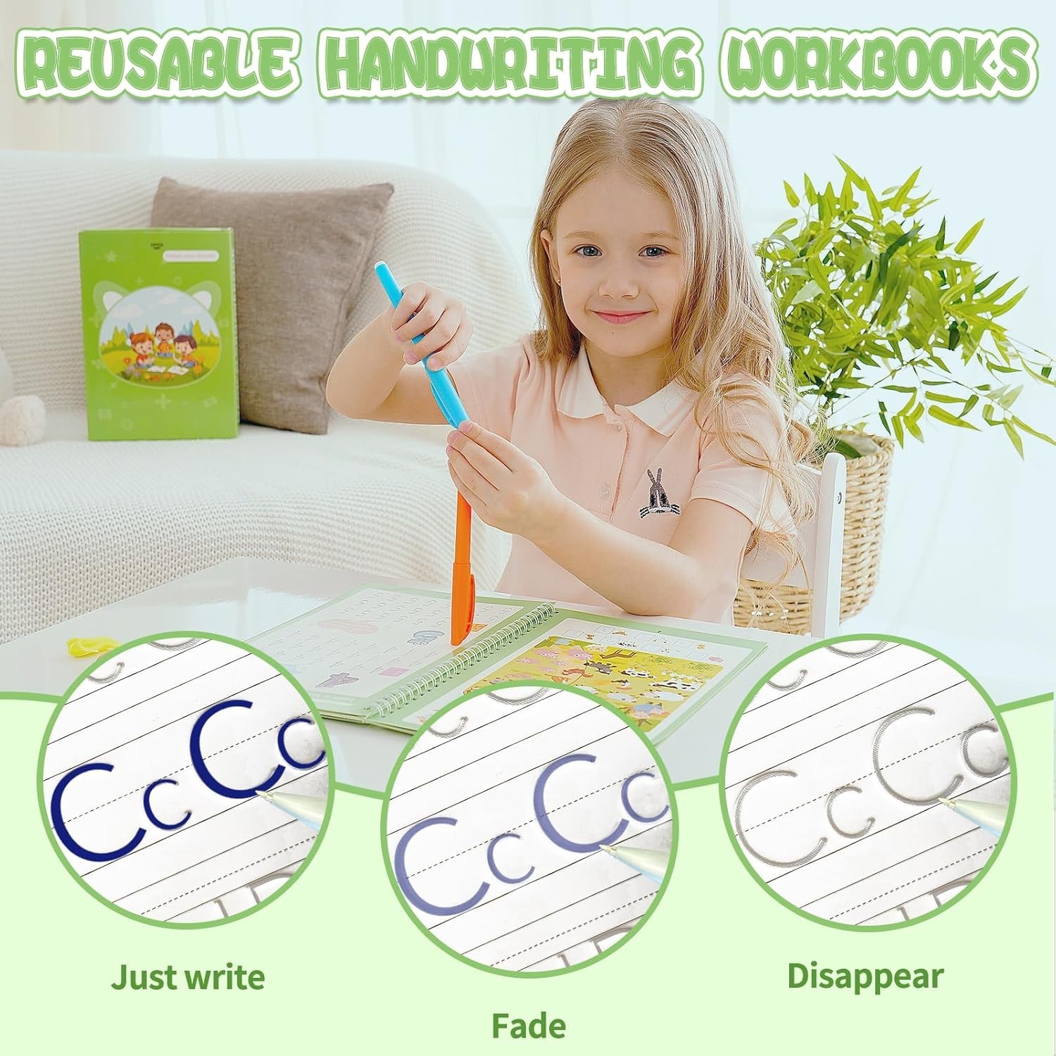 Reusable Grooved Handwriting Workbooks,Magic Copybook,Magic Writing Practice …