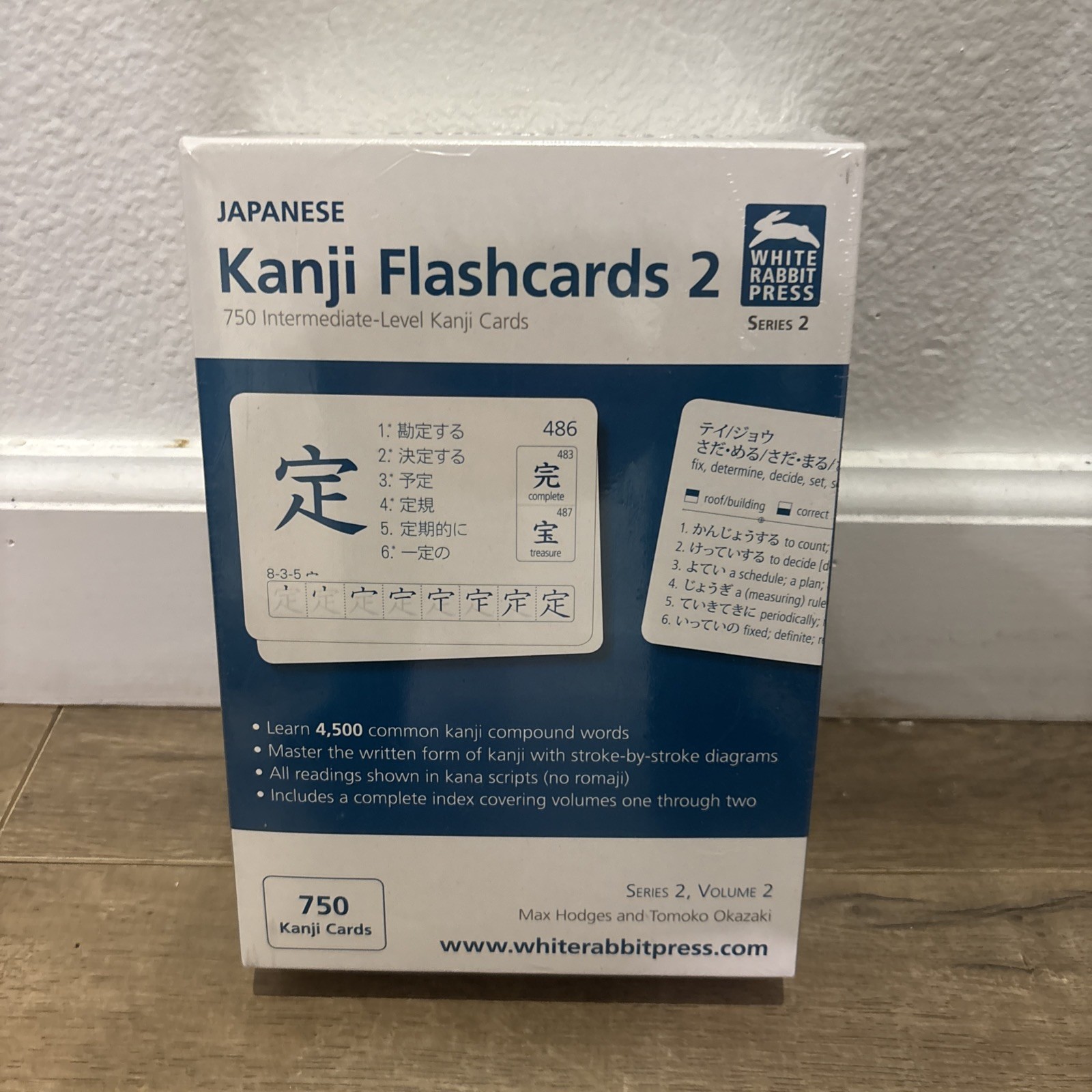 White Rabbit Press Flashcards Japanese Kanji Series 2 Volume 2 English 750 Cards